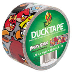 SHURTECH Angry Birds Ducktape  1.88in X 10 Yds  3in Core  Red/silver; UNIT OF MEASURE: RL