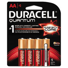 DURACELL PRODUCTS COMPANY Quantum Alkaline Batteries With Duralock Power Preserve Technology  Aa  4/pk; UNIT OF MEASURE: PG