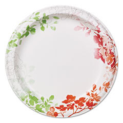 DIXIE FOOD SERVICE Modern Romance Heavyweight Plates  10in Dia  White/red/green  170/carton; UNIT OF MEASURE: BX