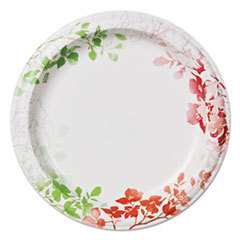 DIXIE FOOD SERVICE Modern Romance Heavyweight Plates  8 1/2in Dia  White/red/green  276/carton; UNIT OF MEASURE: BX