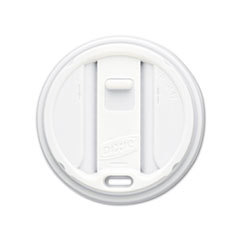 DIXIE FOOD SERVICE Reclosable Lids For 12 &amp; 16oz Hot Cups  White  100 Lids/pack  10 Packs/carton; UNIT OF MEASURE: BX
