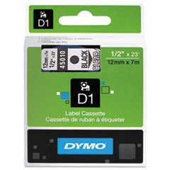 DYMO TAPE,CARTRIDGE,1/2,BK/CLR; UNIT OF MEASURE: EA