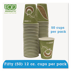 ECO-PRODUCTS INC. Evolution World 24% Pcf Hot Drink Cups  Sea Green  12oz  50/pack; UNIT OF MEASURE: PG