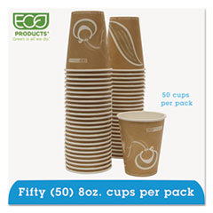 ECO-PRODUCTS INC. Evolution World 24% Pcf Hot Drink Cups  8oz  Peach  50/pack; UNIT OF MEASURE: PG