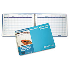 EKONOMIK SYSTEMS Home/office Budget Book  56 Pages  10 1/4 X 7 1/4  Aqua Leatherette Cover; UNIT OF MEASURE: EA