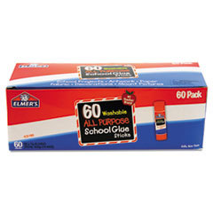 ELMER'S PRODUCTS  INC. Washable All Purpose School Glue Sticks  Clear  60/box; UNIT OF MEASURE: BX