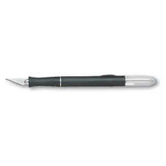 HUNT MFG. X2000 No-Roll Rubber Barrel Knife W/#11 Replaceable Blade &amp; Safety Cap; UNIT OF MEASURE: EA