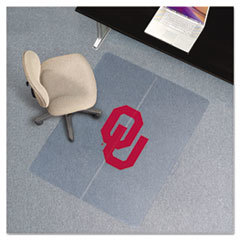 E.S. ROBBINS Collegiate Chair Mat For Low Pile Carpet  36 X 48  Oklahoma Sooners; UNIT OF MEASURE: EA