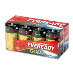 EVEREADY BATTERY Gold Alkaline Batteries  D  8 /pk; UNIT OF MEASURE: PG