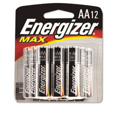 EVEREADY BATTERY Max Alkaline Batteries  Aa  12 Batteries/pack; UNIT OF MEASURE: PG