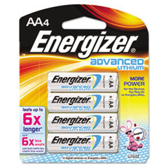 EVEREADY BATTERY Advanced Lithium Batteries  Aa  4/pack; UNIT OF MEASURE: PG