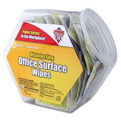 FALCON SAFETY Disinfecting Wipes Office Surface Wipes  75 Wipes/canister; UNIT OF MEASURE: EA