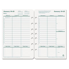 FRANKLIN COVEY Original Green Dated Weekly/monthly Planner Refill  5 1/2 X 8 1/2  2015; UNIT OF MEASURE: EA