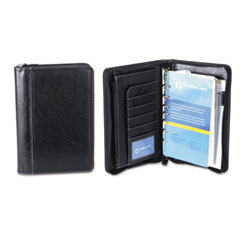 FRANKLIN COVEY Vinyl Ring Bound Binder Organizer Set  Zip-Around Closure  9-1/2 X 7-1/2  Black; UNIT OF MEASURE: EA
