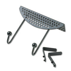 FELLOWES MFG. CO. Perf-Ect Partition Additions Double-Garment Hook  7 X 4 1/8 X 6 1/16  Black; UNIT OF MEASURE: EA