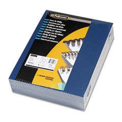 FELLOWES MFG. CO. Linen Texture Binding System Covers  11 X 8-1/2  Navy  200/pack; UNIT OF MEASURE: PG