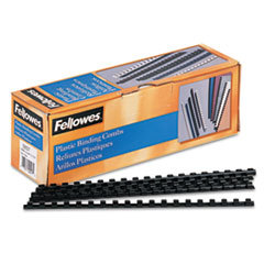 FELLOWES MFG. CO. Plastic Comb Bindings  5/16in Diameter  40 Sheet Capacity  Black  100 Combs/pack; UNIT OF MEASURE: PG