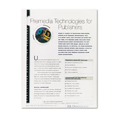 FELLOWES MFG. CO. Thermal Binding System Covers  3/8in Capacity  11 X 8 1/2  Clear/white  10/pack; UNIT OF MEASURE: PG