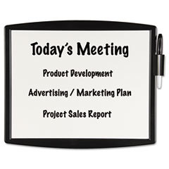 FELLOWES MFG. CO. Partition Additions Dry Erase Board  15 3/8 X 13 1/4  Dark Graphite Frame; UNIT OF MEASURE: EA