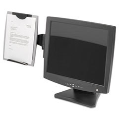 FELLOWES MFG. CO. Office Suites Monitor Mount Copyholder  Plastic  Holds 150 Sheets  Black/silver; UNIT OF MEASURE: EA