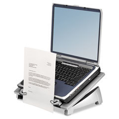 FELLOWES MFG. CO. Office Suites Laptop Riser Plus  Copyholder  15 1/8 X 11 3/8 X 6 1/2  Black; UNIT OF MEASURE: EA