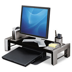 FELLOWES MFG. CO. Flat Panel Workstation Shelf  25 7/8 X 11 1/2 X 4 1/2  Gray Laminate Top; UNIT OF MEASURE: EA