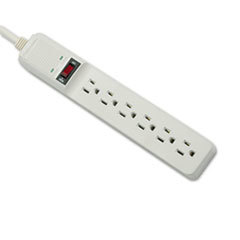 FELLOWES MFG. CO. Basic Home/office Surge Protector  6 Outlets  15 Ft Cord  450 Joules  Platinum; UNIT OF MEASURE: EA