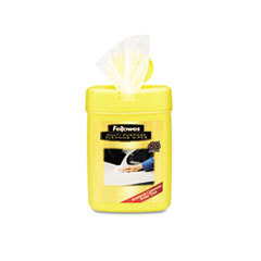FELLOWES MFG. CO. Multipurpose Cleaning Wet Wipes  Cloth  3.14in X 3.94in  65/tub; UNIT OF MEASURE: EA