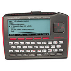 FRANKLIN ELECTRONIC Dbe-1510 Merriam-Webster Spanish-English Dictionary; UNIT OF MEASURE: EA