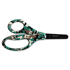FISKARS MANUFACTURING CORP Kids Designer Non-Stick Scissors  5in Length  1-5/8in Cut  Blunt  Assorted; UNIT OF MEASURE: EA