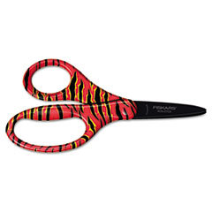 FISKARS MANUFACTURING CORP Kids Designer Non-Stick Scissors  5in Length  1-5/8in Cut  Pointed  Assorted; UNIT OF MEASURE: EA