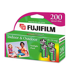 FUJI PHOTO FILM USA  INC. Superia 35mm Color Print Film  200 Asa  4 24-Exposure Rolls/pack; UNIT OF MEASURE: PG