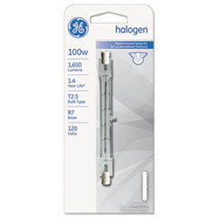 GENERAL ELECTRIC CO. T2.5 Halogen Replacement Lamp For Undercabinet Fixtures  100 Watts  2/pack; UNIT OF MEASURE: EA