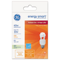 GENERAL ELECTRIC CO. Energy Smart Compact Fluorescent Spiral Light Bulb  10 Watt  Soft White 2/pack; UNIT OF MEASURE: PG