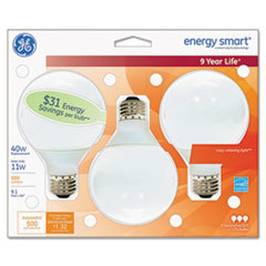 GENERAL ELECTRIC CO. Compact Fluorescent Bulb  11 Watt  G25 Globe  Soft White  3/pack; UNIT OF MEASURE: PG