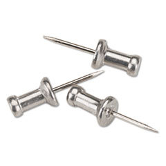 ADVANTUS CORPORATION Aluminum Head Push Pins  Aluminum  Silver  1/2in  100/box; UNIT OF MEASURE: BX