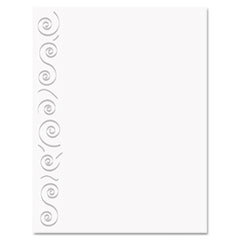GEOGRAPHICS Design Paper  24 Lbs.  Swirl  8 1/2 X 11  White  40/pack; UNIT OF MEASURE: PG