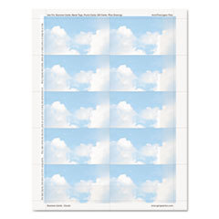 GEOGRAPHICS Clouds Design Business Suite Cards  3 1/2 X 2  65 Lb Cardstock  250 Cards/pack; UNIT OF MEASURE: PG