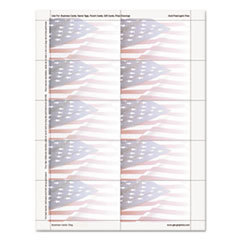 GEOGRAPHICS Flag Design Business Suite Cards  3 1/2 X 2  65 Lb Cardstock  250 Cards/pack; UNIT OF MEASURE: PG
