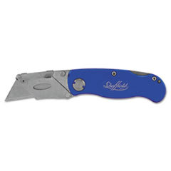 GREAT NECK SAW MFG. Sheffield Folding Lockback Knife  1 Utility Blade  Blue; UNIT OF MEASURE: EA