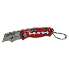 GREAT NECK SAW MFG. Sheffield Mini Lockback Knife  1 Utility Blade  Red; UNIT OF MEASURE: EA