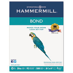 HAMMERMILL/HP EVERYDAY PAPERS Multipurpose Bond Paper  92 Brightness  20lb  8-1/2 X 11  White  500 Sheets/ream; UNIT OF MEASURE: RM