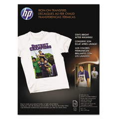 HEWLETT PACKARD COMPANY Iron-On Transfers  8-1/2 X 11  White  12/pack; UNIT OF MEASURE: PG