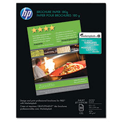 HEWLETT PACKARD COMPANY Inkjet Brochure/flyer Paper  98 Brightness  48lb  8-1/2 X 11  White  50 Shts/pk; UNIT OF MEASURE: PG