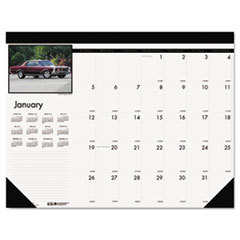 HOUSE OF DOOLITTLE Classic Cars Photographic Monthly Desk Pad Calendar  22 X 17  2015; UNIT OF MEASURE: EA