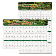 HOUSE OF DOOLITTLE Gardens Of The World Reversible/erasable Wall Calendar  24 X 37  2015; UNIT OF MEASURE: EA