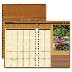 HOUSE OF DOOLITTLE Landscapes Full-Color Monthly Planner  Ruled  7 X 10  Brown  2015; UNIT OF MEASURE: EA