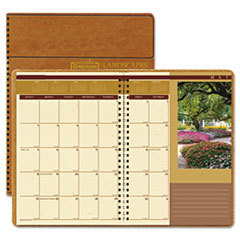 HOUSE OF DOOLITTLE Landscapes Full-Color Monthly Planner  Ruled  8-1/2 X 11  Brown  2015; UNIT OF MEASURE: EA
