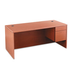HON COMPANY 10500 Series inlin Right 3/4-Height Pedestal Desk  66 X 30 X 29-1/2  Henna Cherry; UNIT OF MEASURE: EA