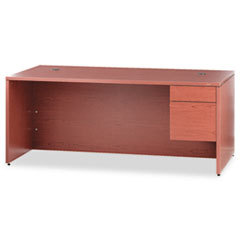 HON COMPANY 10500 Series Large inlin Right 3/4-Height Pedestal Desk  72w X 36d  Henna Cherry; UNIT OF MEASURE: EA